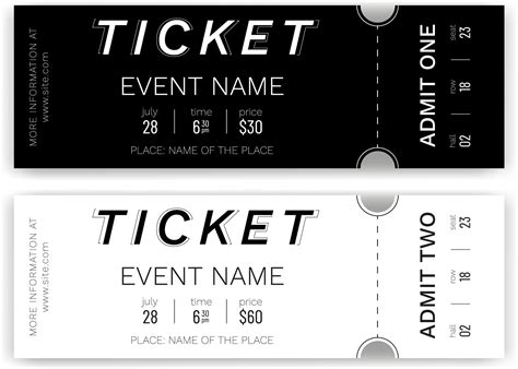 Ticket Stub Template