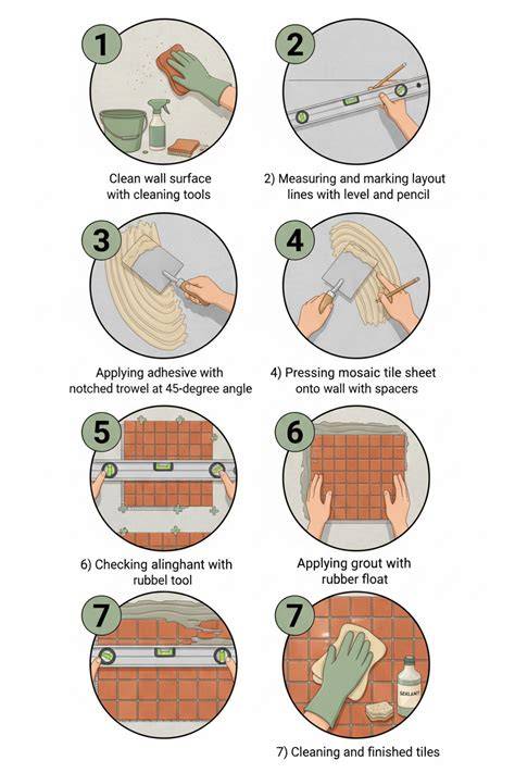 Tile installation process