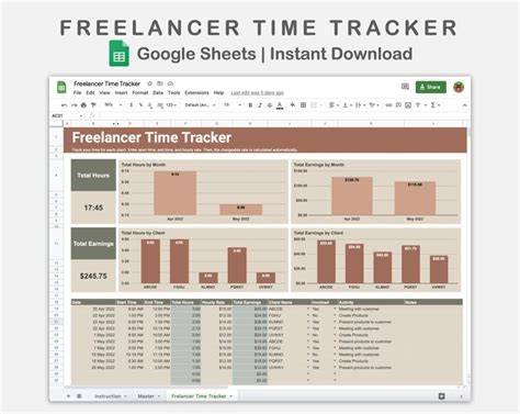 Time Tracker Google Sheets Template