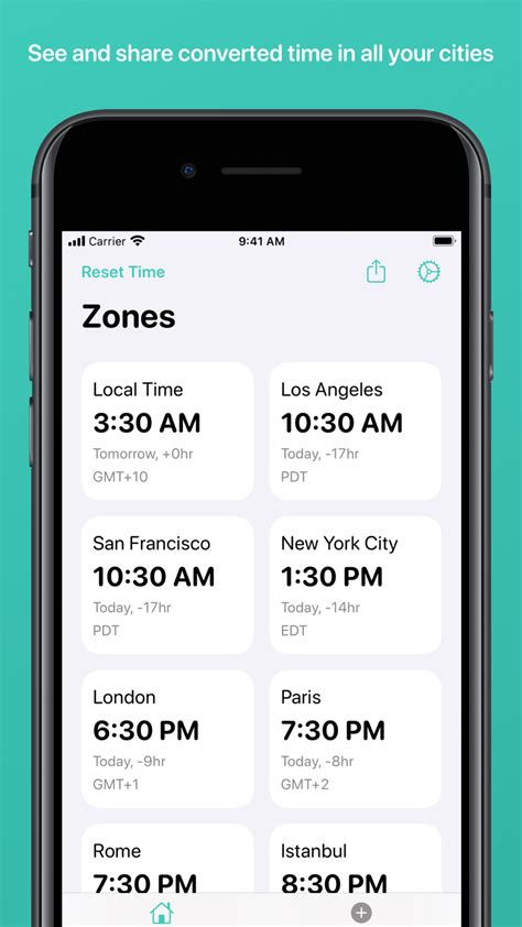 Time Zone App Screenshot