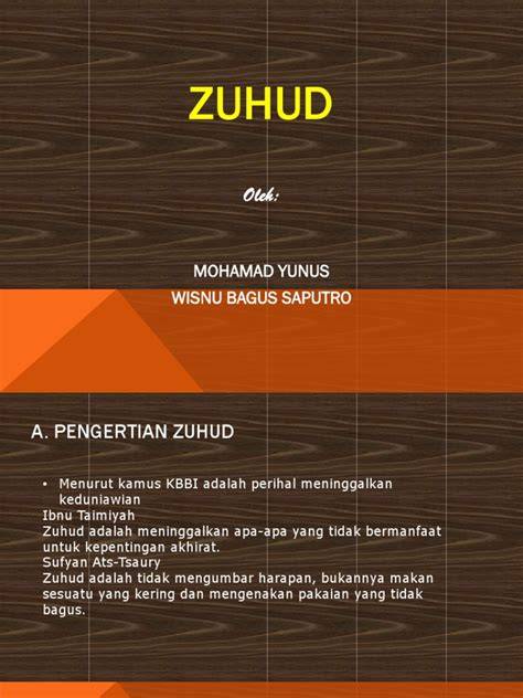 Tingkatan Zuhud