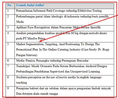 Tips Judul Artikel