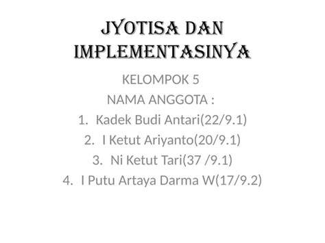 Tips Mempelajari Jyotisa