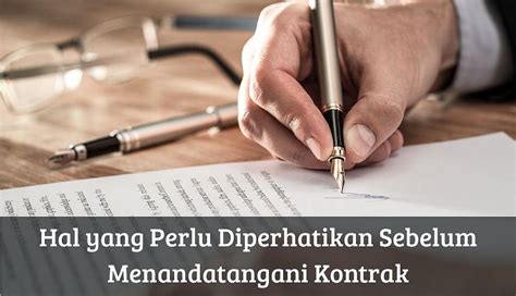 Tips Menandatangani Kontrak