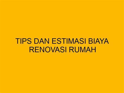 Tips Menerima Estimasi