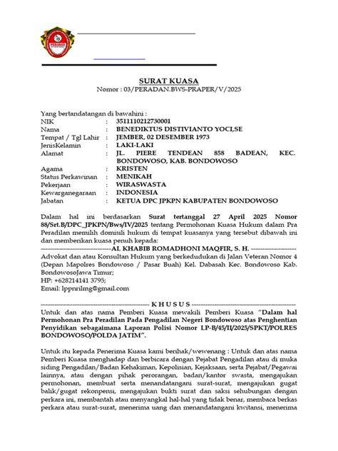 Tips Penting Sebelum Membuat Surat Kuasa Praperadilan