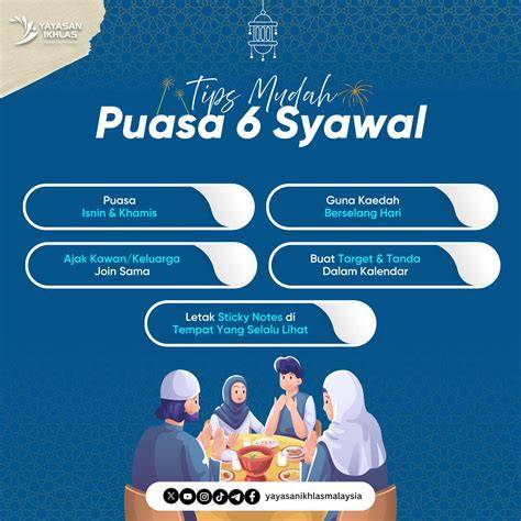 Tips Menjalankan Puasa Syawal dengan Lancar