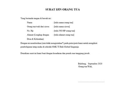 Tips Surat Izin