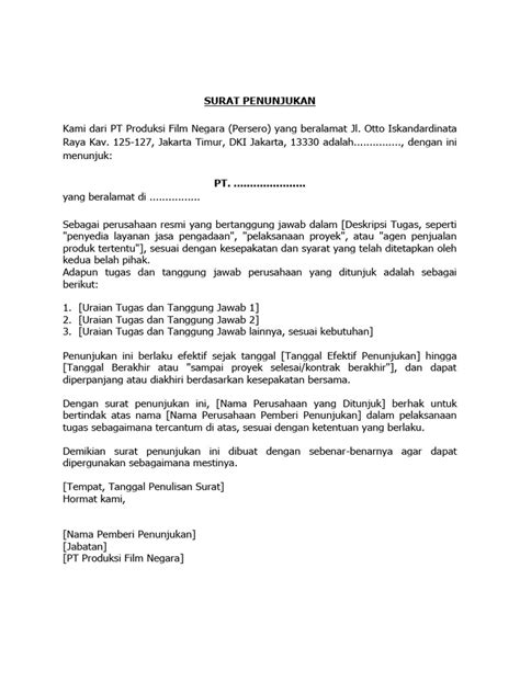 Tips Surat Penunjukan