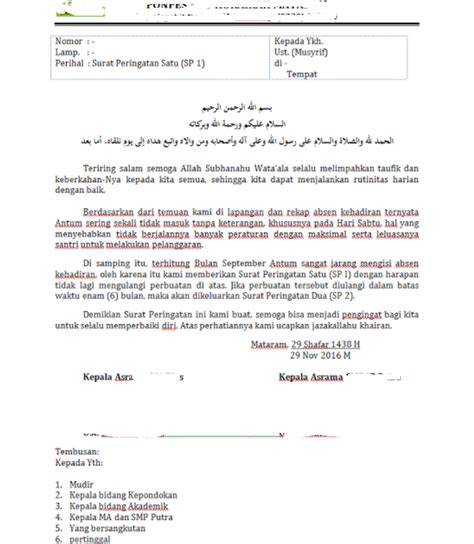 Tips Surat Peringatan