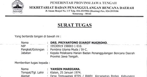 Tips Surat Tugas