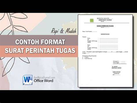 Tips Surat Tugas Efektif