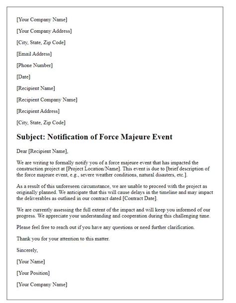 Tips Membuat Surat Pemberitahuan Force Majeure