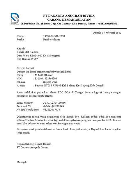 Tips for Writing Surat Penarikan BMN