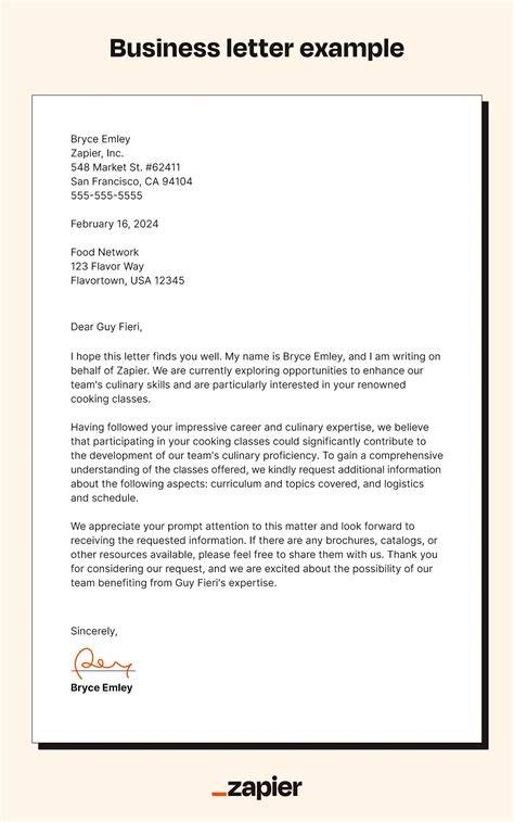 Tips for business letter