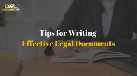 Tips for legal documents