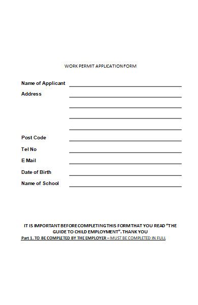 Tips for permit application