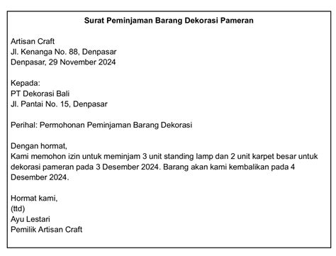 Tips meminjamkan barang