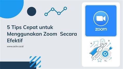 Tips menggunakan Zoom