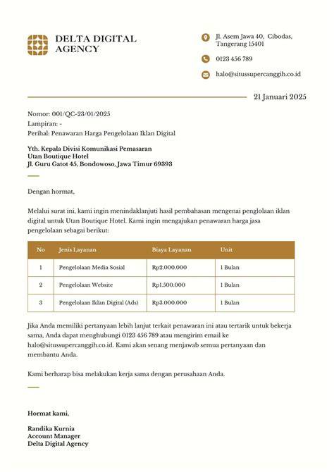 Tips surat penawaran