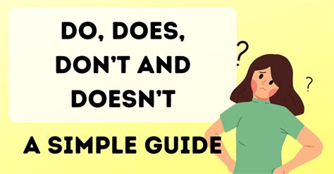 Tips to Master Don't Doesn't