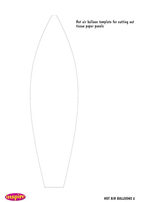 Tissue Paper Hot Air Balloon Template