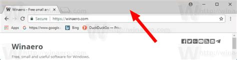Title Bar di Google Chrome