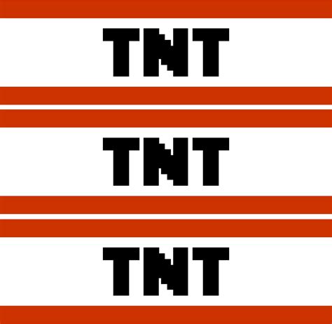 Tnt Minecraft Printable