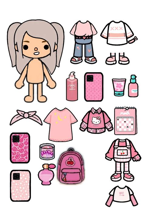 Toca Boca Printables Clothes