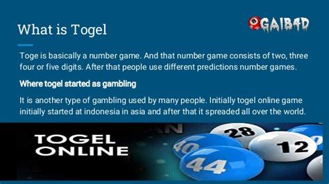 Togel number game