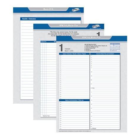 Tony Robbins Rpm Excel Templates