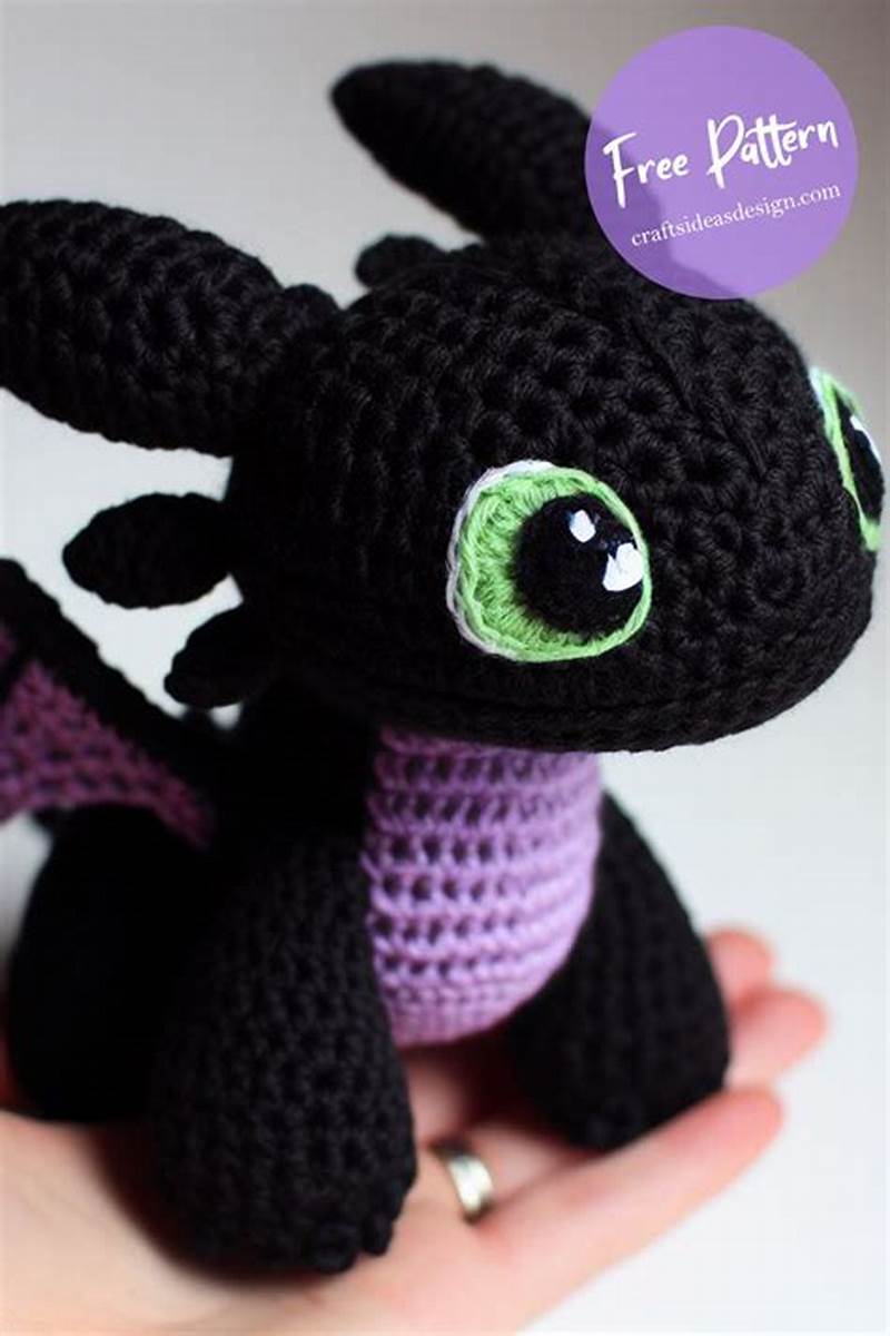 Toothless Free Crochet Pattern