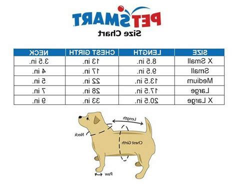 Top Paw Dog Harness Size Chart