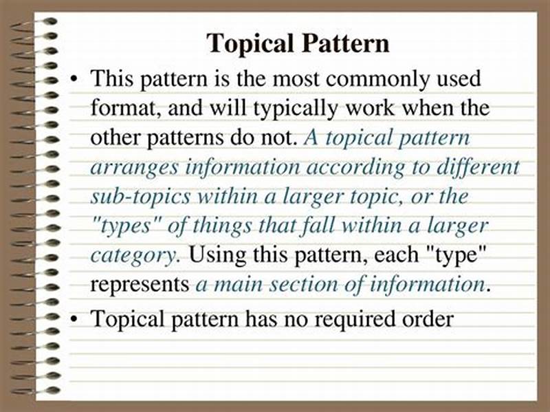 Topical Organization Pattern