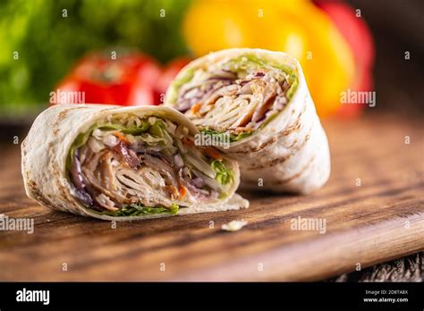 Tortilla wrap close up