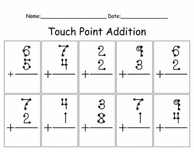 Touch Math Addition Printables