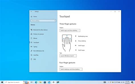 Touchpad Settings Windows 10