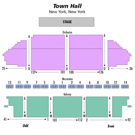 Town Hall Nyc Seating Chart