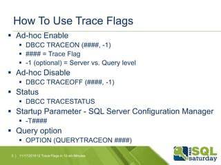 Trace Flag 692 Configuration