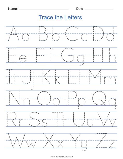 Traceable Letter Printables