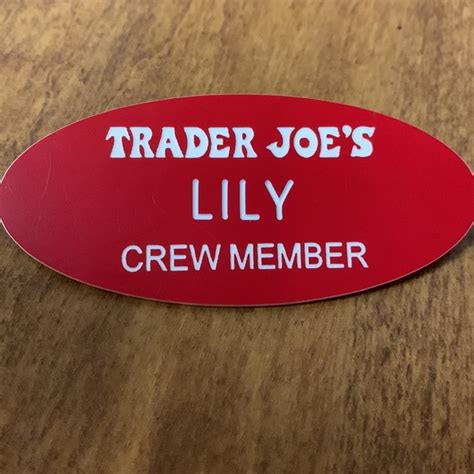 Trader Joe's Name Tag Template