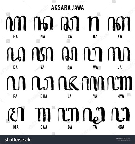 Traditional Javanese letter