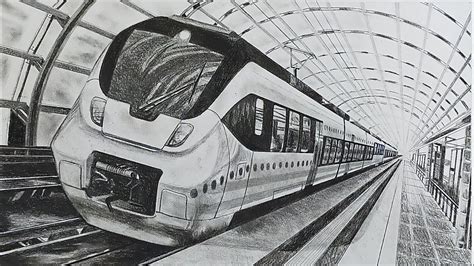 Train Drawing Realistic