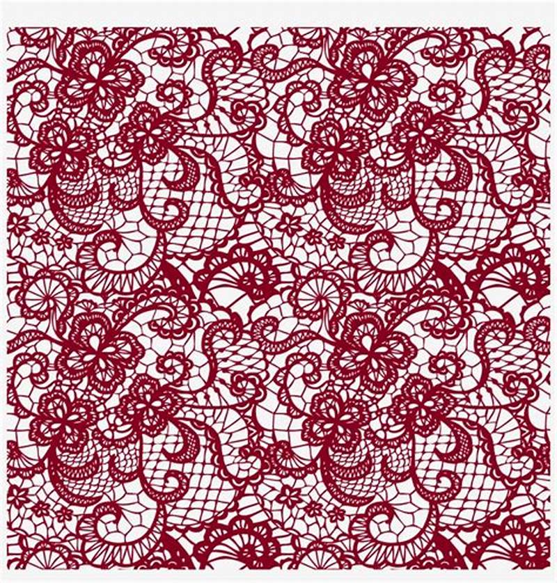 Transparent Background Lace Pattern