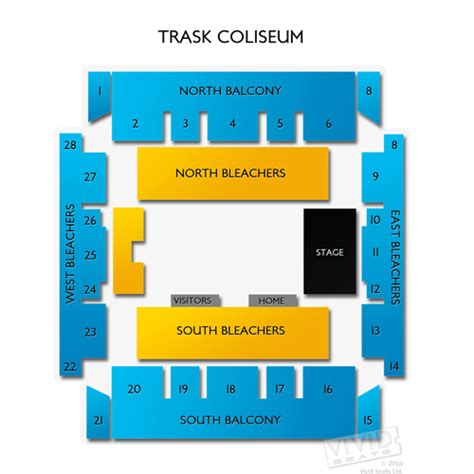 Trask Coliseum Seating Chart