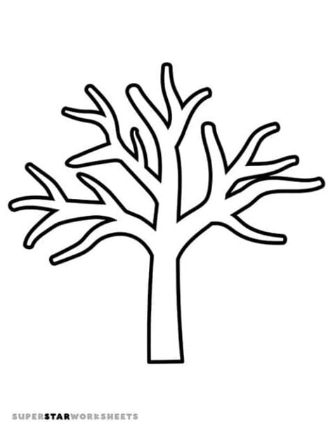 Tree And Branches Template