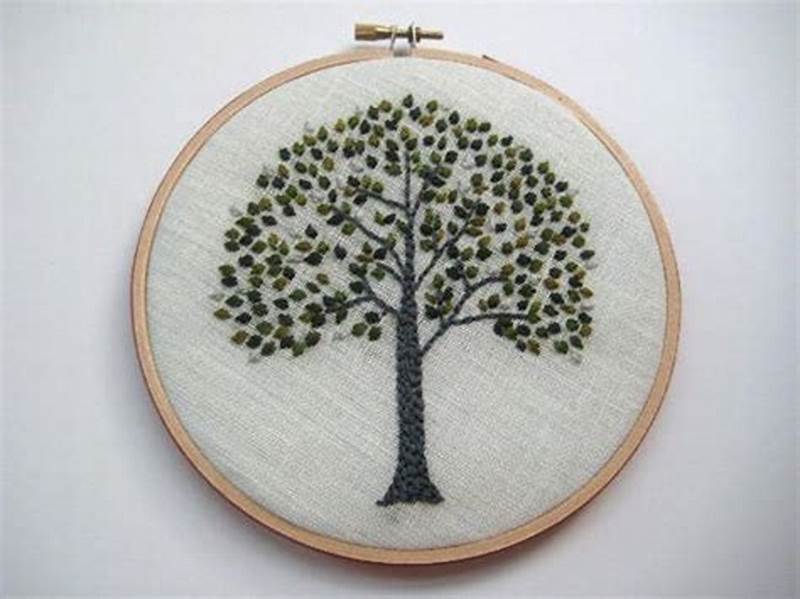 Tree Embroidery Pattern