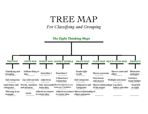 Tree Map Thinking Map Template