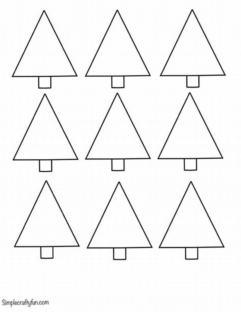 Triangle Christmas Tree Pattern
