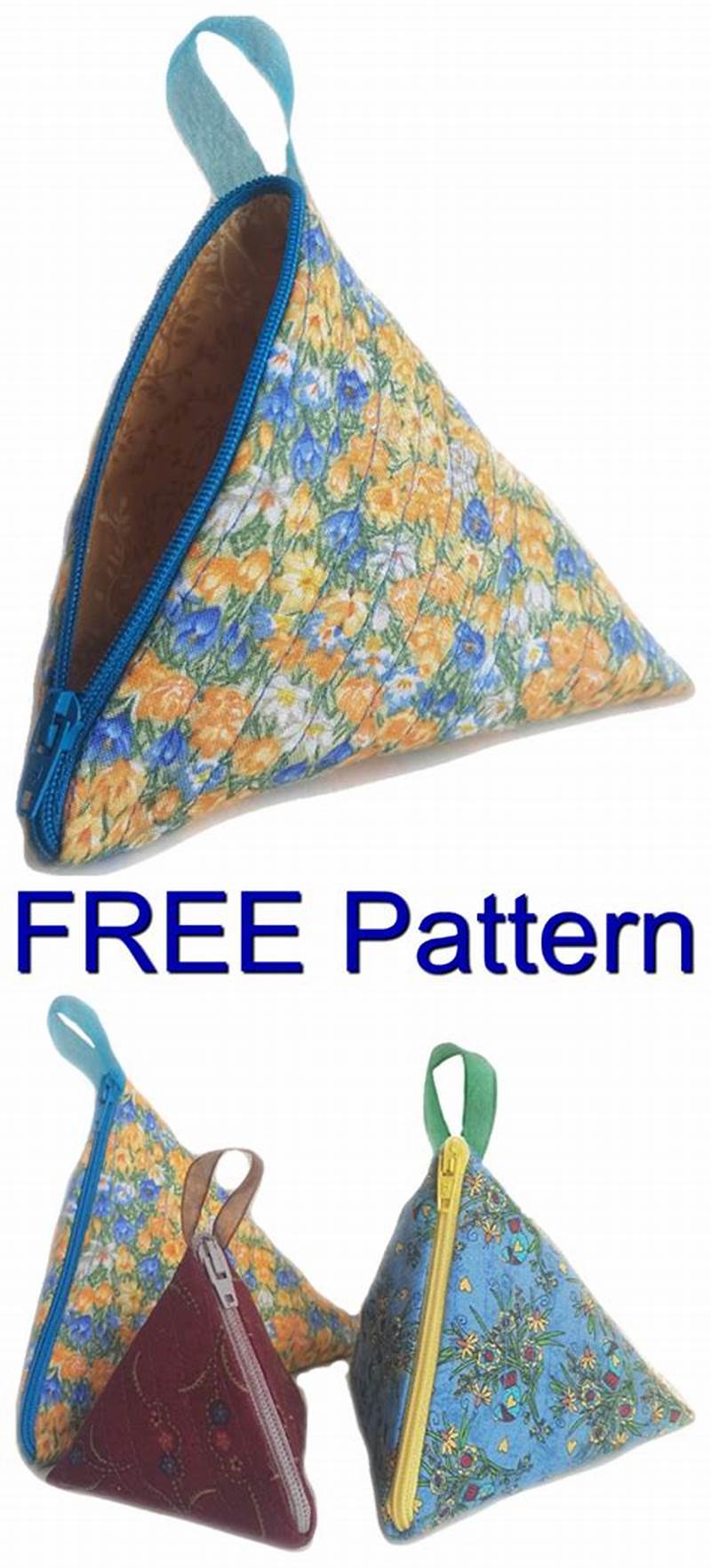 Triangle Pouch Sewing Pattern